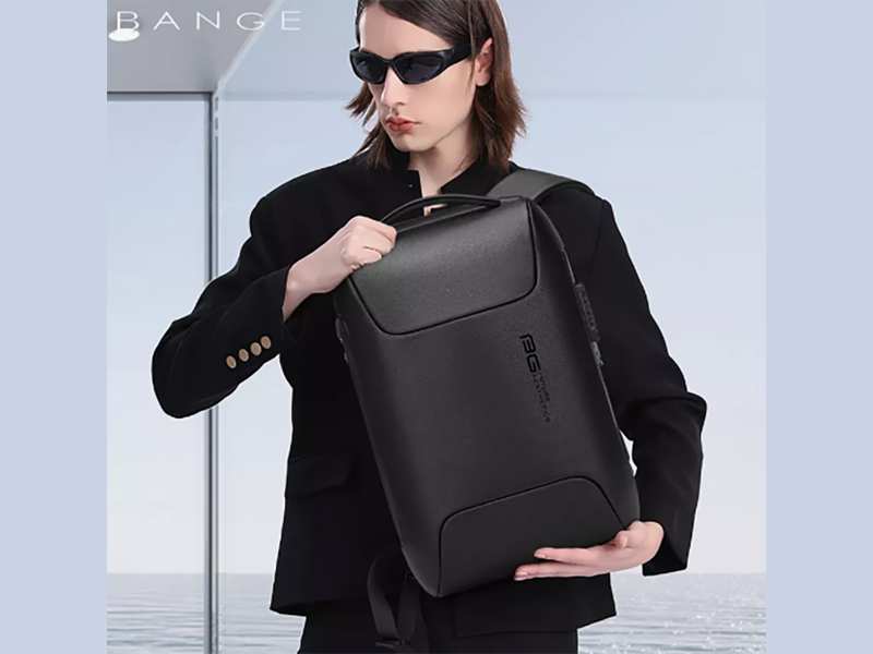 کوله پشتی چرم ضد سرقت لپ تاپ 15.6 اینچ یو اس بی دار بنج  Bange BG-6622 Tas Laptop Backpack Kulit Sapi Asli 15.6 Inch