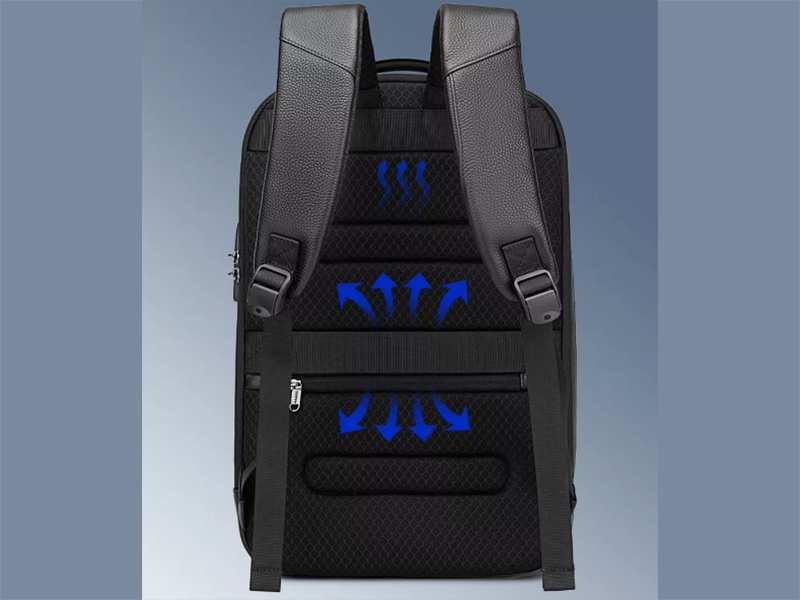 کوله پشتی چرم ضد سرقت لپ تاپ 15.6 اینچ یو اس بی دار بنج  Bange BG-6622 Tas Laptop Backpack Kulit Sapi Asli 15.6 Inch