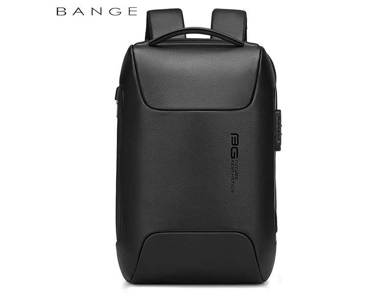 کوله پشتی چرم ضد سرقت لپ تاپ 15.6 اینچ یو اس بی دار بنج  Bange BG-6622 Tas Laptop Backpack Kulit Sapi Asli 15.6 Inch