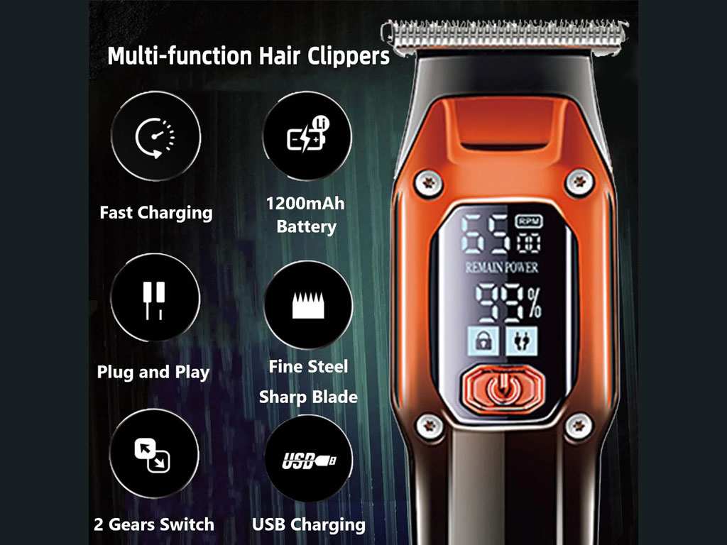 ماشین اصلاح موی سر و بدن شارژی کمی Rechargeable Hair Trimmer Kemei km-658