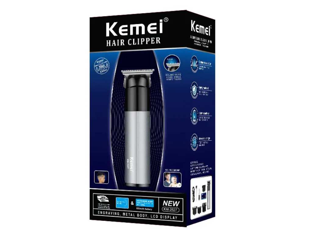 ماشین اصلاح موی سر و صورت شارژی کمی Kemei Cordless Rechargeable Hair Clipper KM-2627