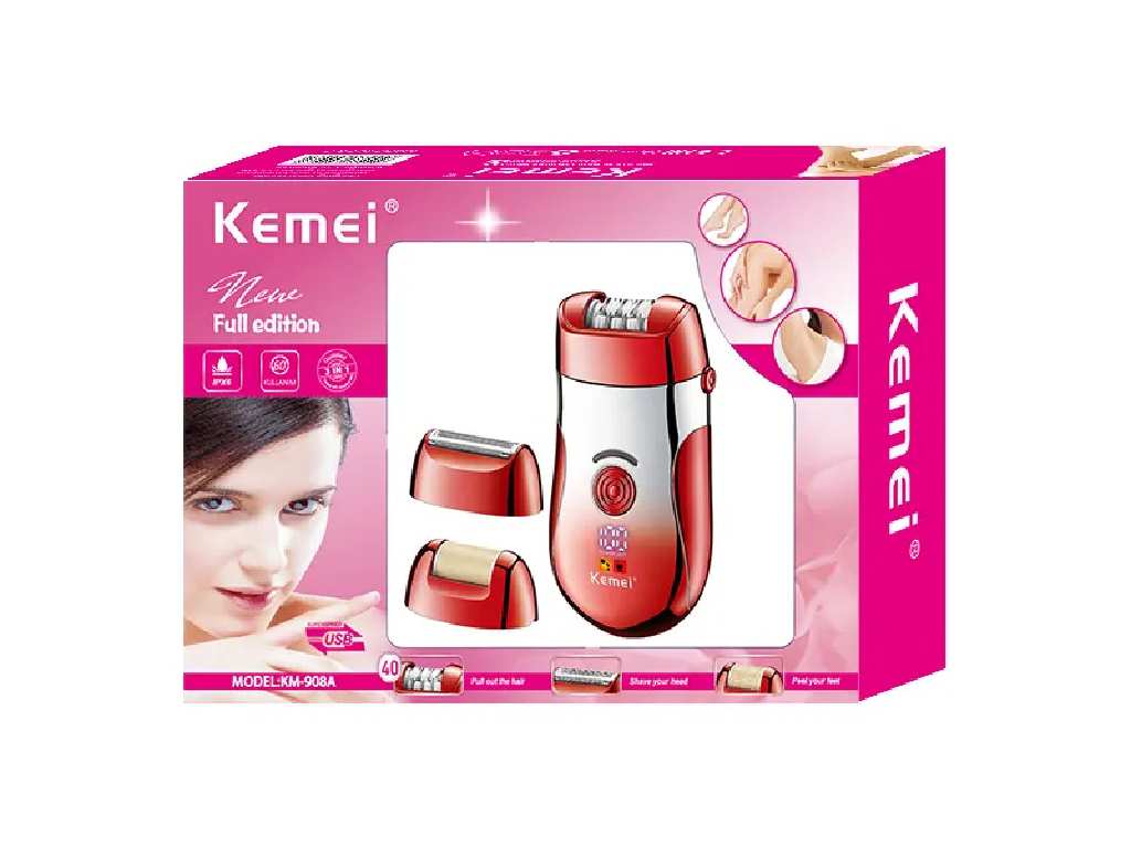 اپیلاتور سه کاره شارژی کمی KM-908A