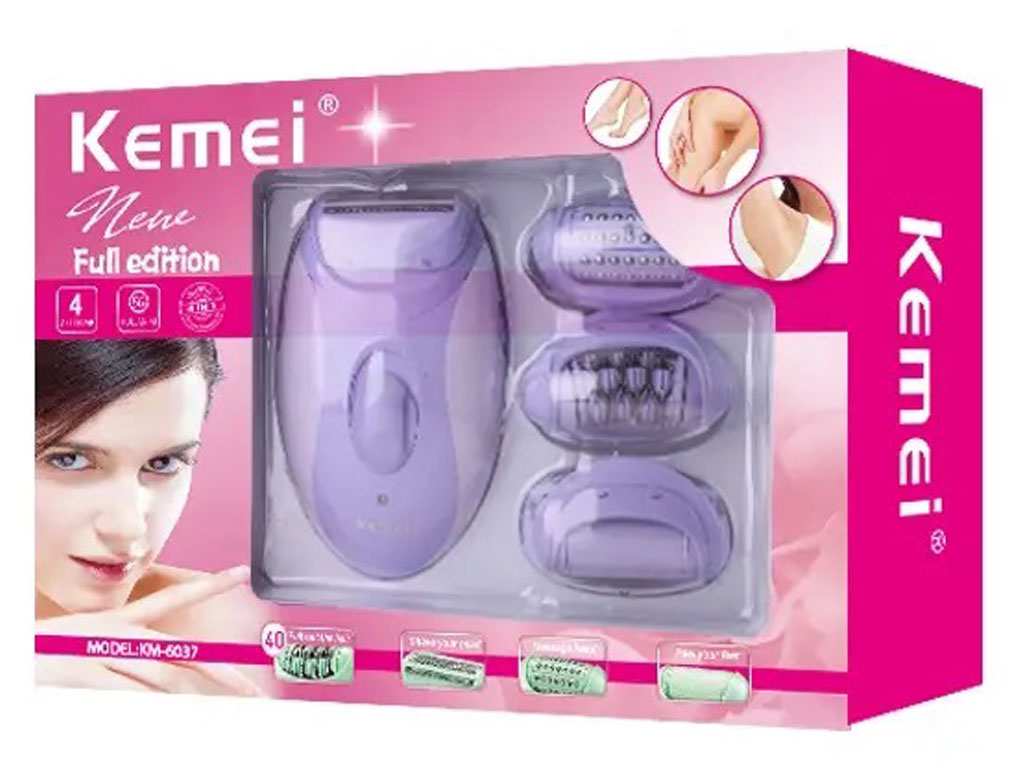 اپیلاتور چندکاره شارژی کیمی Kemei KM-6037 Rechargeable Women Epilator Electric