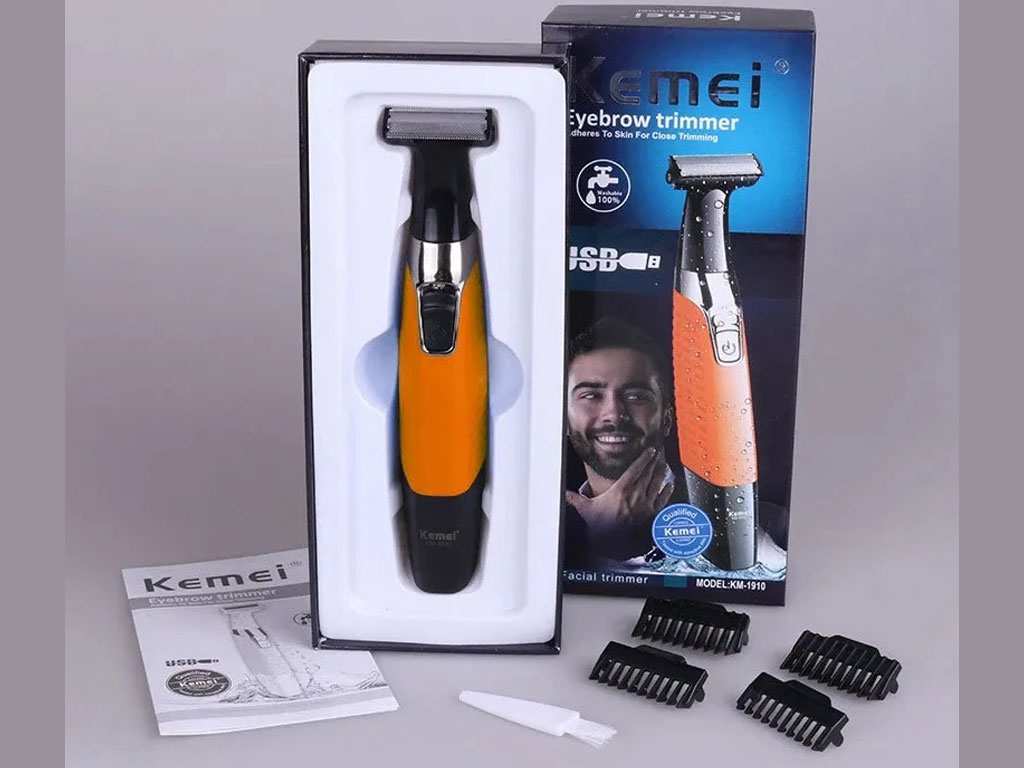 ریش تراش شارژی کمی Kemei KM-1910 Waterproof Electric Shaver USB Rechargeable