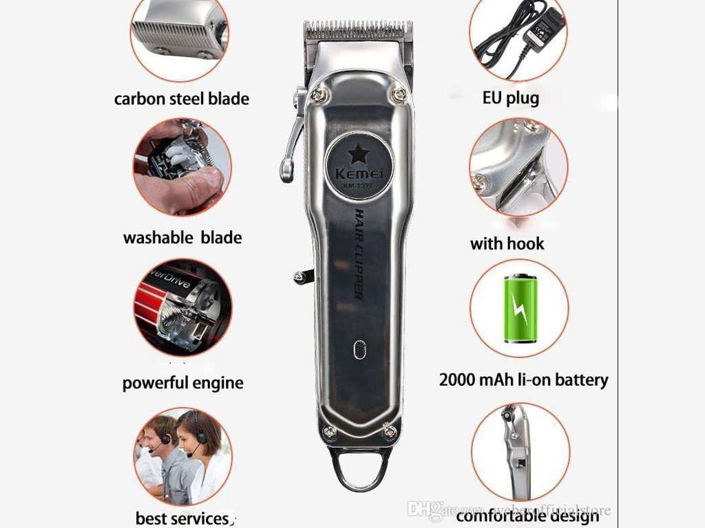 ریش تراش شارژی کیمی Kemei Rechargeable Electric Hair Trimmer KM-1998