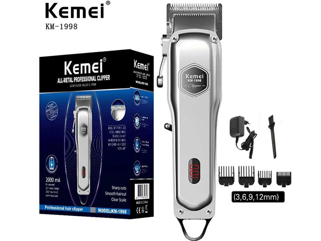 ریش تراش شارژی کیمی Kemei Rechargeable Electric Hair Trimmer KM-1998