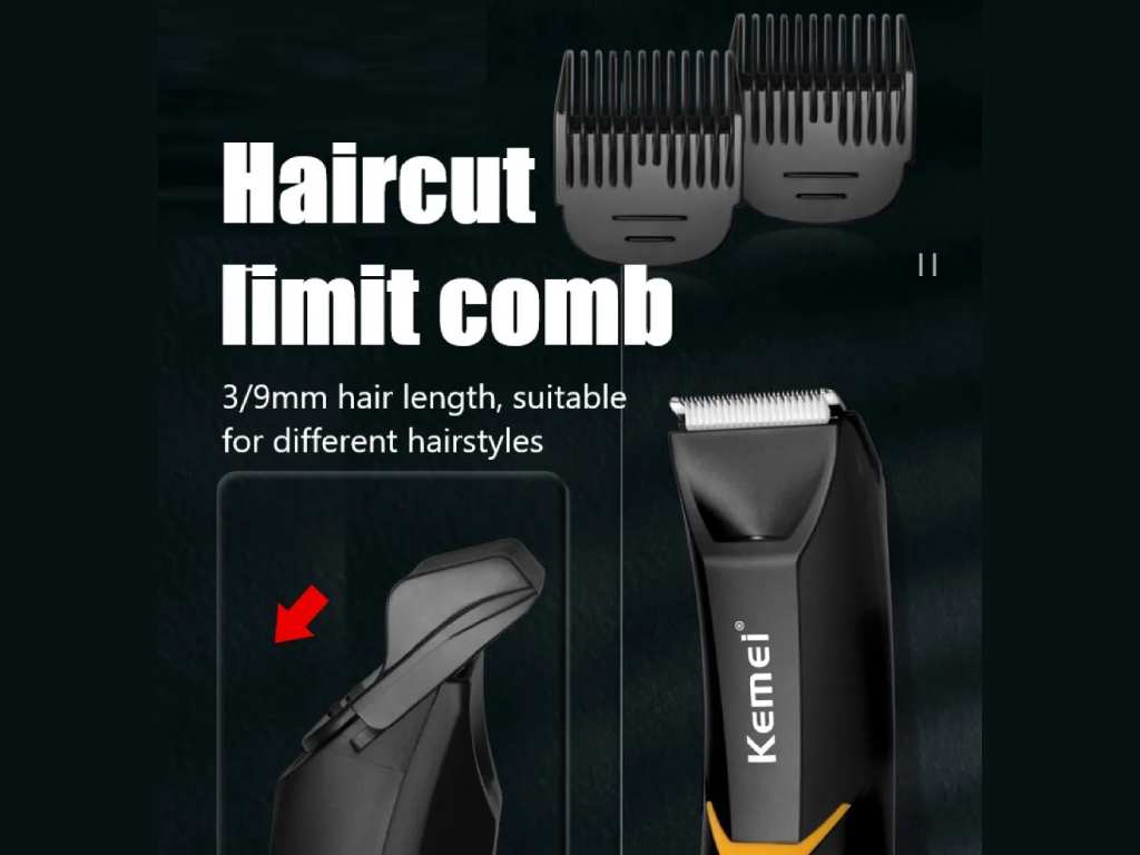 ماشین اصلاح موی بدن شارژی ضدآب کمی Kemei Body Hair Trimmer KM-3208