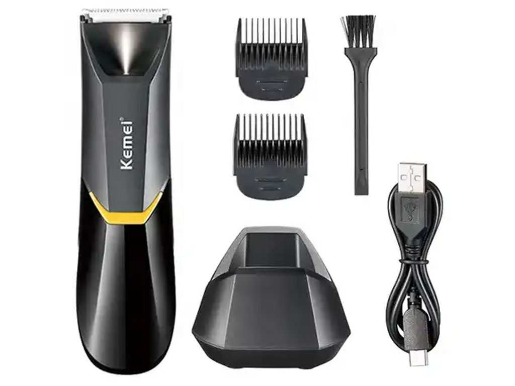 ماشین اصلاح موی بدن شارژی ضدآب کمی Kemei Body Hair Trimmer KM-3208