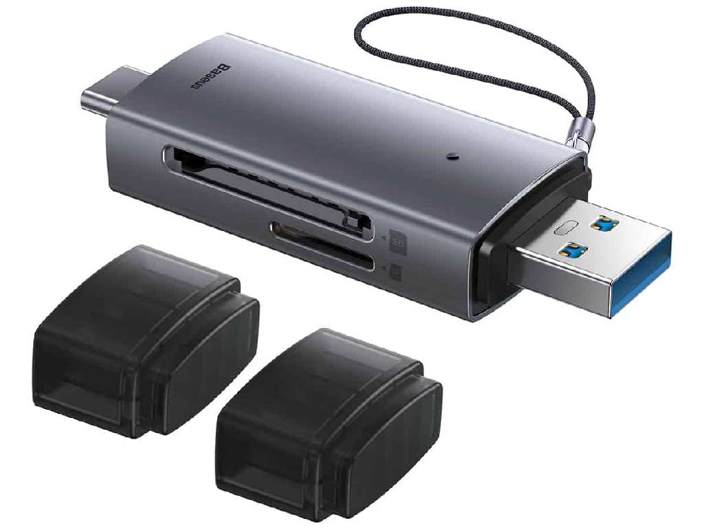کارت خوان یواسبی به تایپسی بیسوس Baseus AirJoy Series Card Reader USB3.0 Single Read WKQX070301