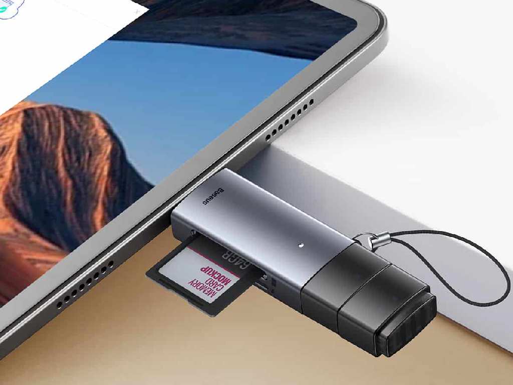 کارت خوان یواسبی به تایپسی بیسوس Baseus AirJoy Series Card Reader USB3.0 Single Read WKQX070301