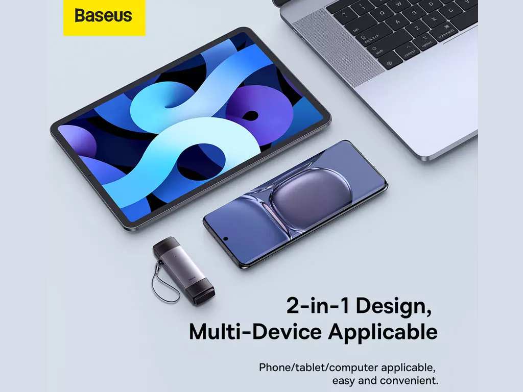 کارت خوان یواسبی به تایپسی بیسوس Baseus AirJoy Series Card Reader USB3.0 Single Read WKQX070301