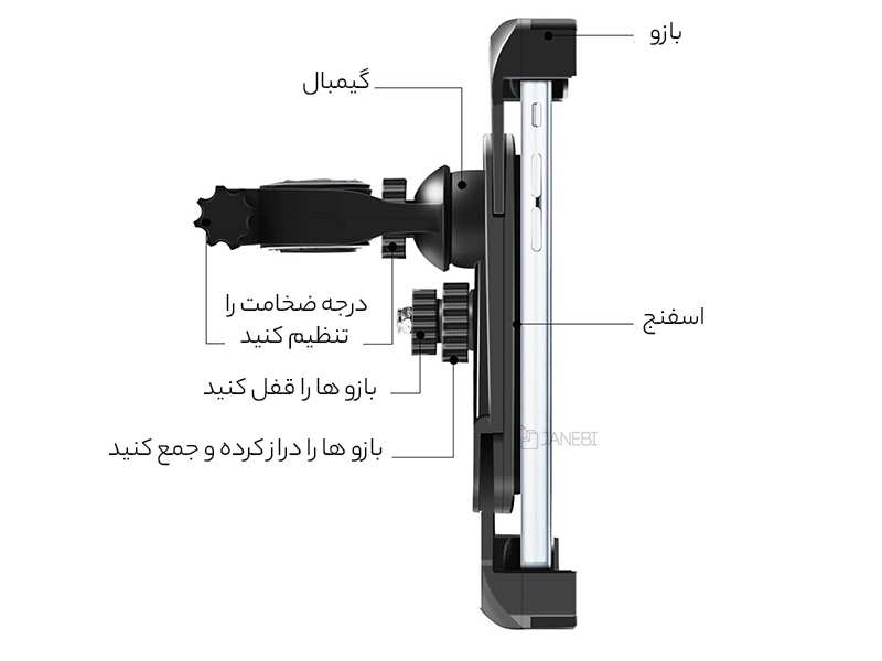 هولدر گوشی موبایل مخصوص موتور و دوچرخه ارلدام Earldom Eh141 Phone Mount for Motorcycle Bicycle Scooter