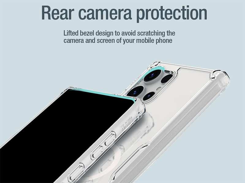 قاب محافظ مگنتی گلکسی اس 24 اولترا نیلکین Nillkin Nature TPU Pro Magnetic case Samsung Galaxy S24 Ultra