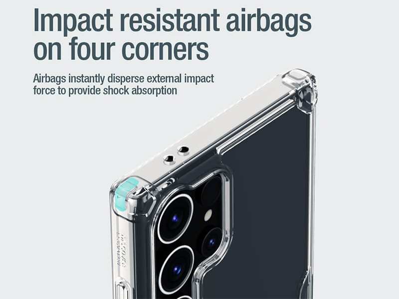 قاب محافظ مگنتی گلکسی اس 24 اولترا نیلکین Nillkin Nature TPU Pro Magnetic case Samsung Galaxy S24 Ultra