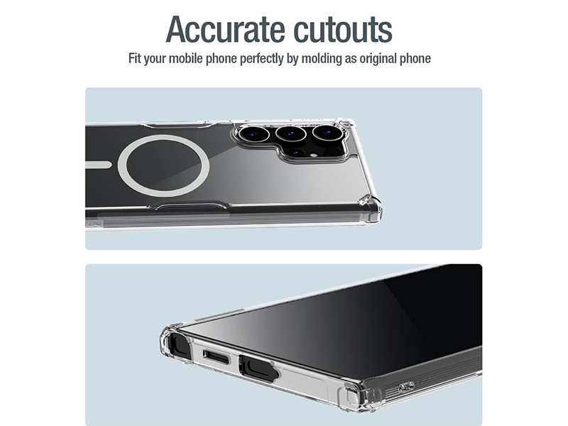 قاب محافظ مگنتی گلکسی اس 24 اولترا نیلکین Nillkin Nature TPU Pro Magnetic case Samsung Galaxy S24 Ultra