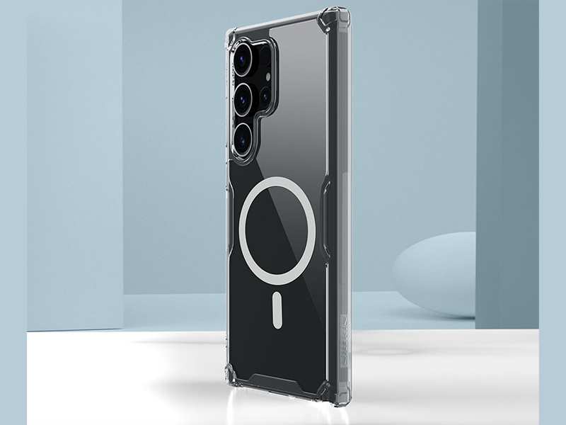 قاب محافظ مگنتی گلکسی اس 24 اولترا نیلکین Nillkin Nature TPU Pro Magnetic case Samsung Galaxy S24 Ultra