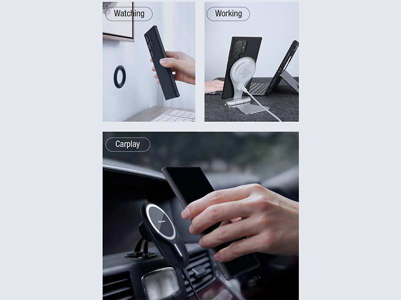 قاب مگنتی سامسونگ گلکسی اس 24 اولترا نیلکین Nillkin Super Frosted Shield Pro Magnetic Matte cover Galaxy S24 Ultra