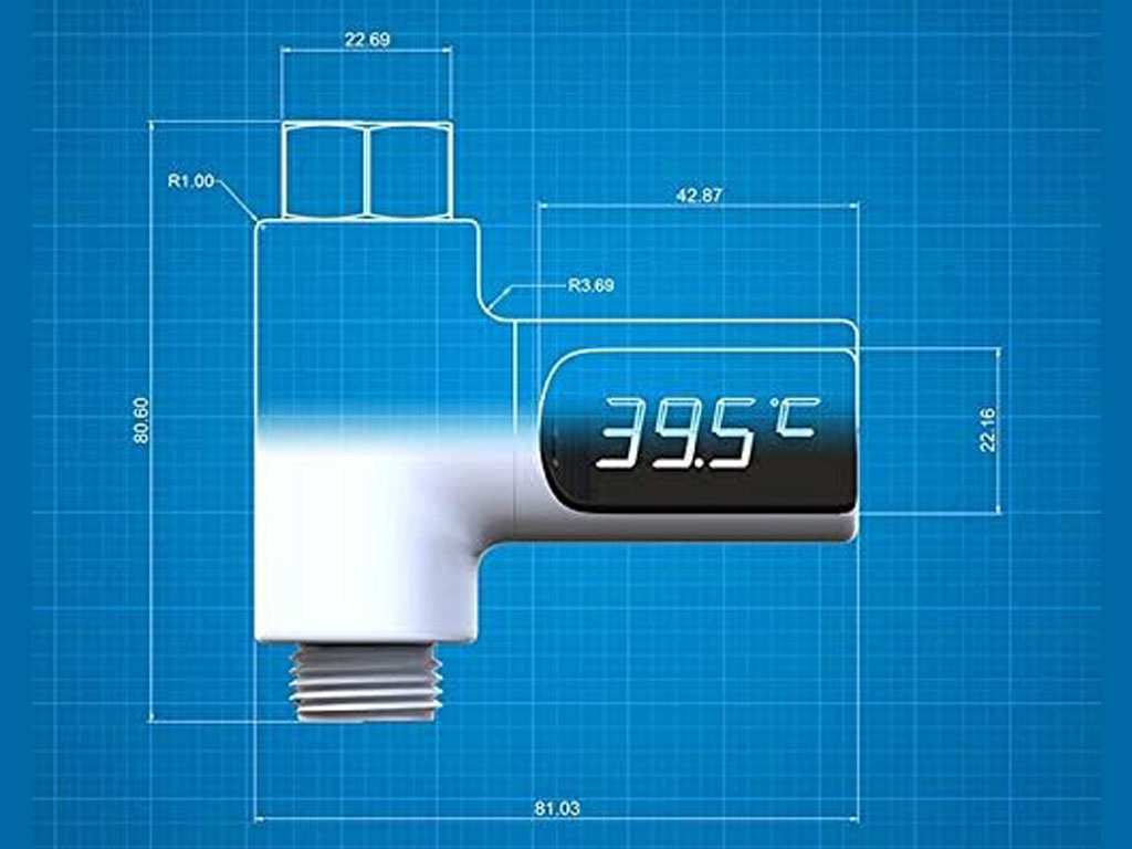 دماسنج دیجیتال آب گرم دوش حمام A little creativity shower electronic thermometer baby bath digital display BD-LS-05