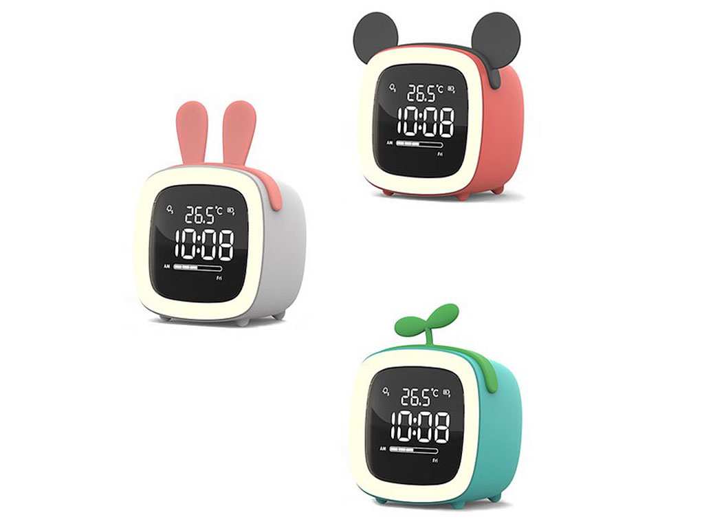 ساعت زنگ‌دار رومیزی دیجیتال Cute digital study alarm clock BD-AC-02