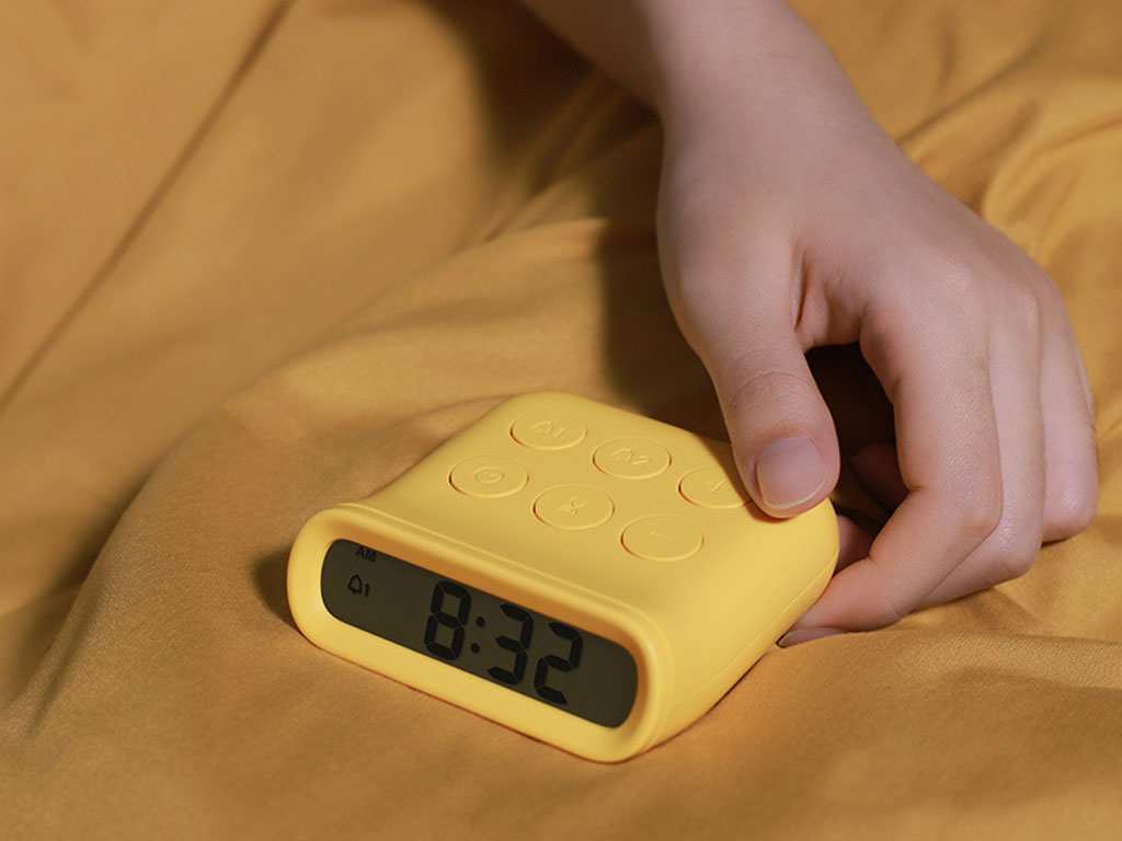 ساعت زنگ‌دار رومیزی چندکاره MUID small alarm clock multi-functional plastic bedroom H-C-05