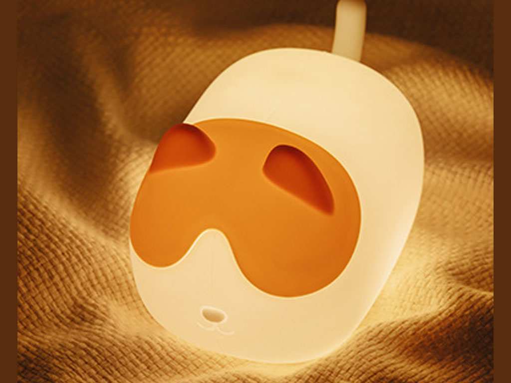 چراغ خواب فانتزی شارژی رومیزی Cute cat silicone pat lamp induction dimming M21 - تصویر 8