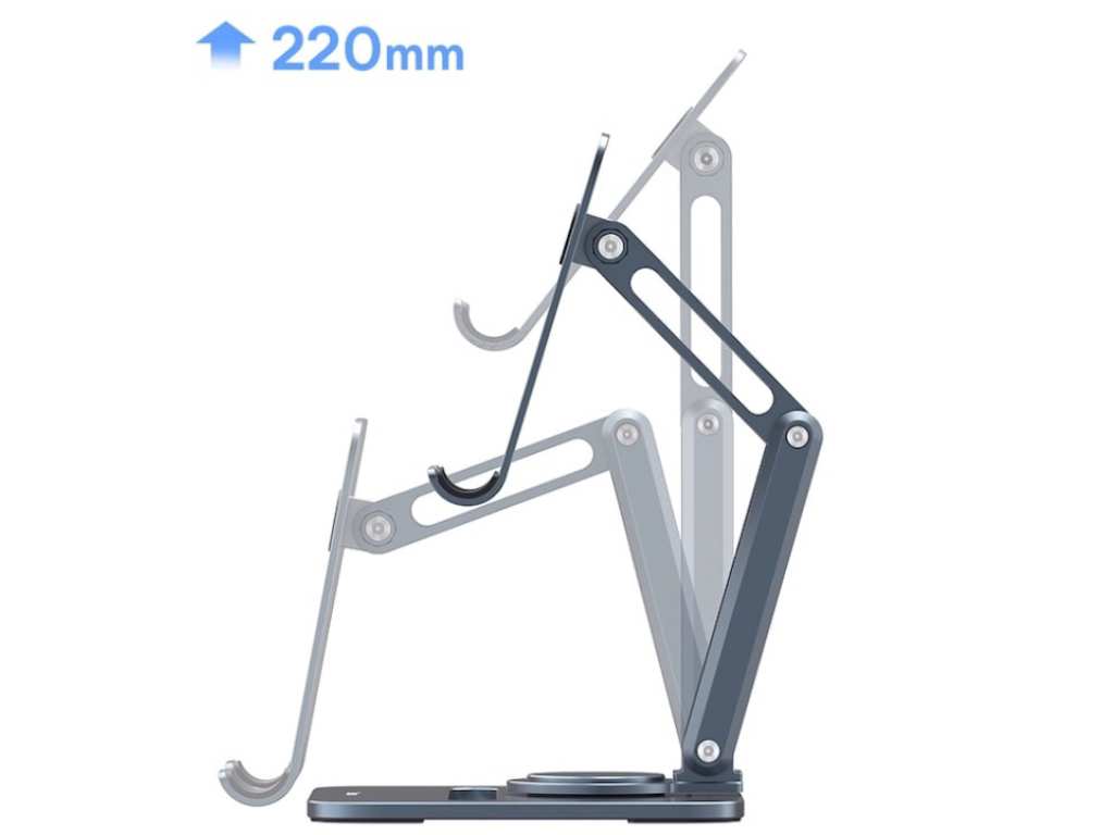 هولدر رومیزی تبلت 360 درجه بیسوس Baseus Desktop Biaxial Foldable Metal Tablet Stand Rotatable Version Space BS-HP006A B10431801811-00