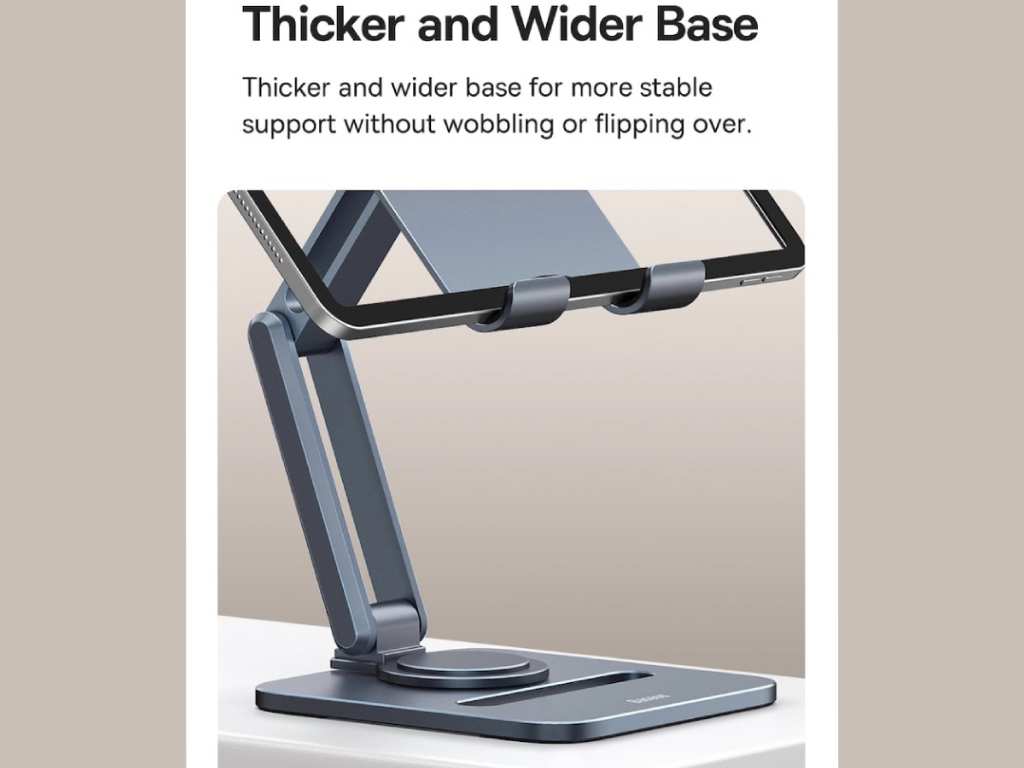 هولدر رومیزی تبلت 360 درجه بیسوس Baseus Desktop Biaxial Foldable Metal Tablet Stand Rotatable Version Space BS-HP006A B10431801811-00