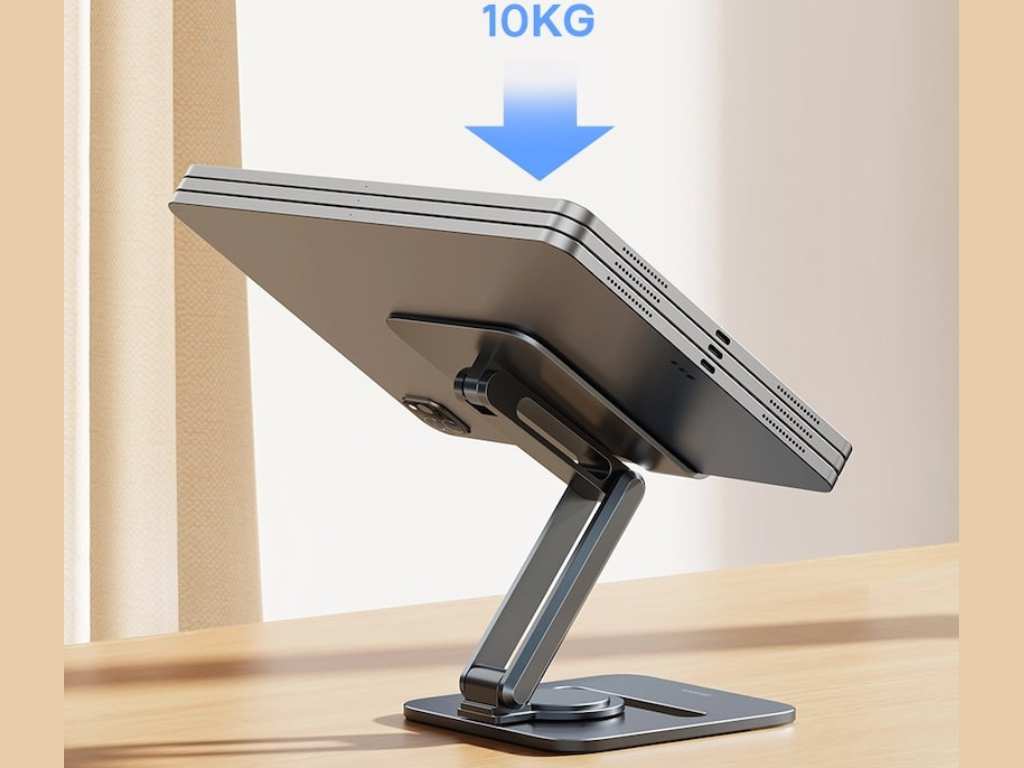 هولدر رومیزی تبلت 360 درجه بیسوس Baseus Desktop Biaxial Foldable Metal Tablet Stand Rotatable Version Space BS-HP006A B10431801811-00