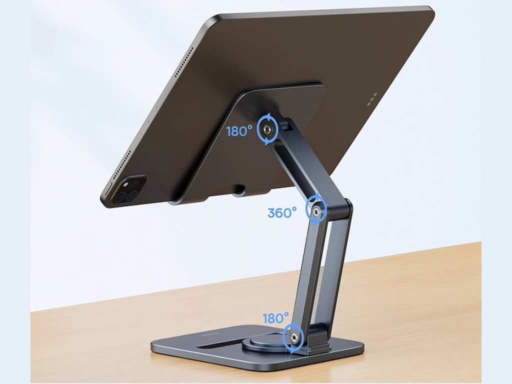 هولدر رومیزی تبلت 360 درجه بیسوس Baseus Desktop Biaxial Foldable Metal Tablet Stand Rotatable Version Space BS-HP006A B10431801811-00