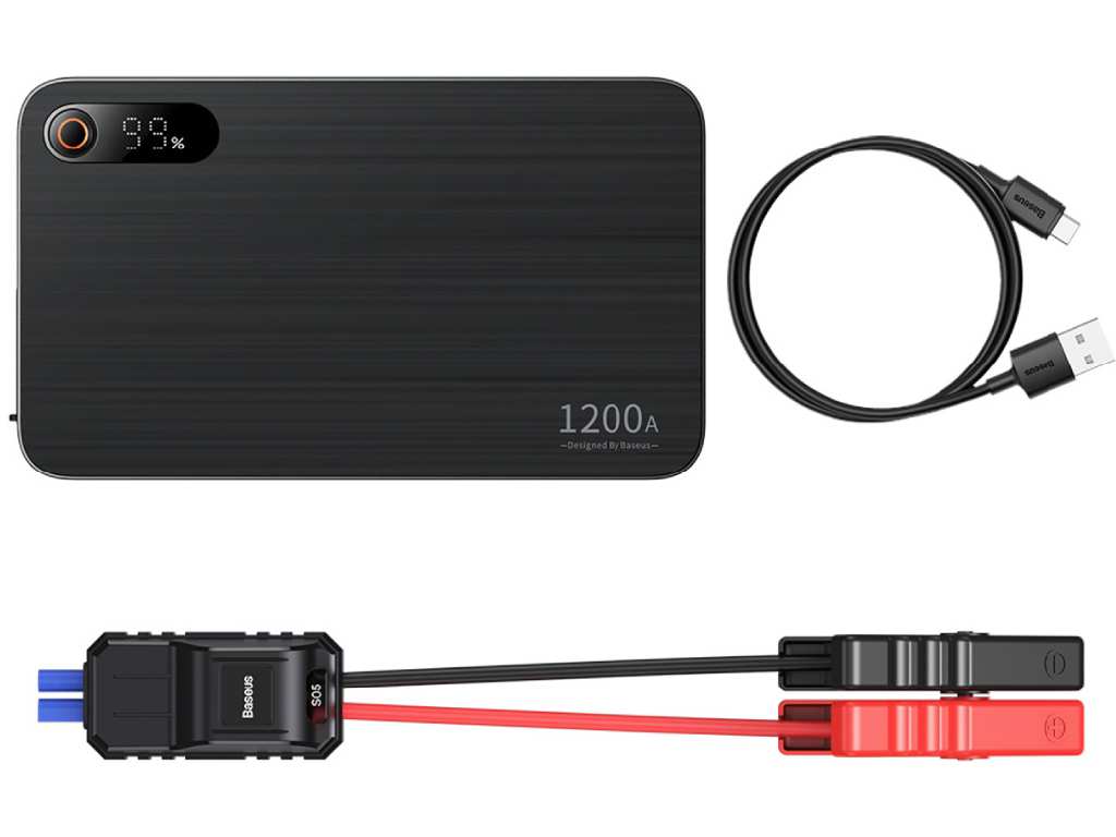 پاوربانک 12000 و جامپ استارتر خودرو بیسوس Baseus Super Energy Pro+ Jump Starter 1200A BS-CH004-2 C00245700111-001