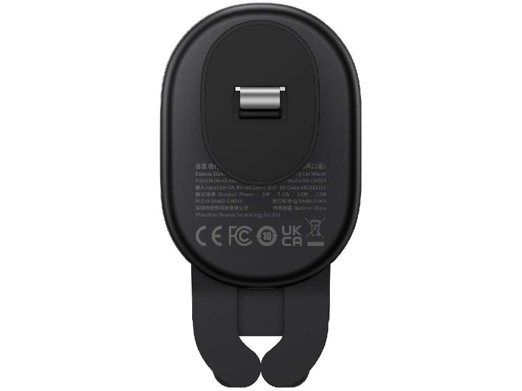 هولدر و شارژر بی سیم داخل خودرو 15 وات بیسوس Baseus Stable Gravitational Wireless Charging Car Mount Pro 15W BS-CM014 SUWX030001