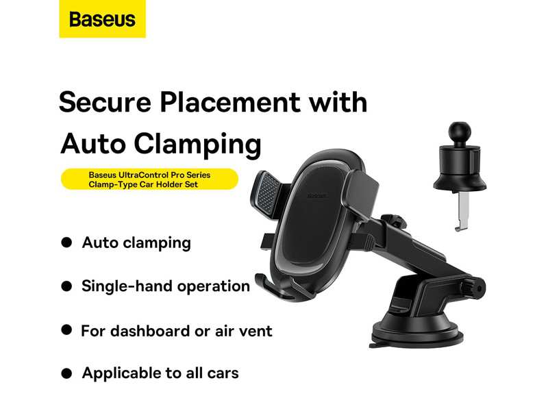 هولدر چند منظوره خودرو بیسوس Baseus UltraControl Pro Series Clamp Type Holder Car CM021