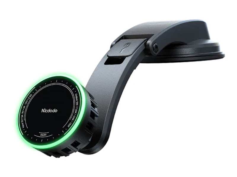 هولدر، شارژر وایرلس و فن خنک کننده گوشی آیفون و اندروید مک دودو Mcdodo Fast Cooling Magnetic Wireless Car Charger CH-511
