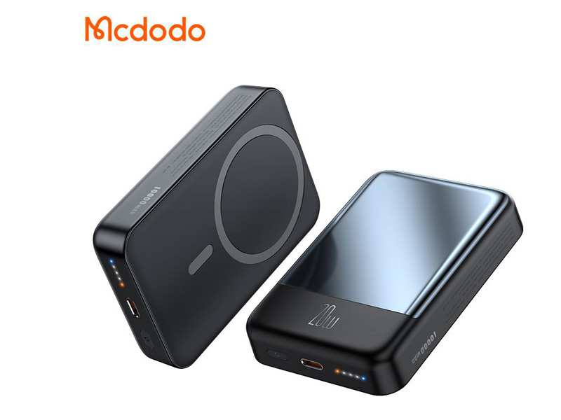 پاوربانک مگنتی 10000 شارژ بی سیم 15 وات و شارژ سیمی تایپ سی 20 وات مک دودو Mcdodo MC-426 15W Magnetic Wireless Power Bank