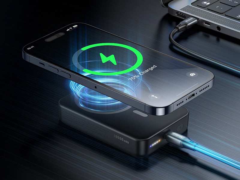 پاوربانک مگنتی 10000 شارژ بی سیم 15 وات و شارژ سیمی تایپ سی 20 وات مک دودو Mcdodo MC-426 15W Magnetic Wireless Power Bank