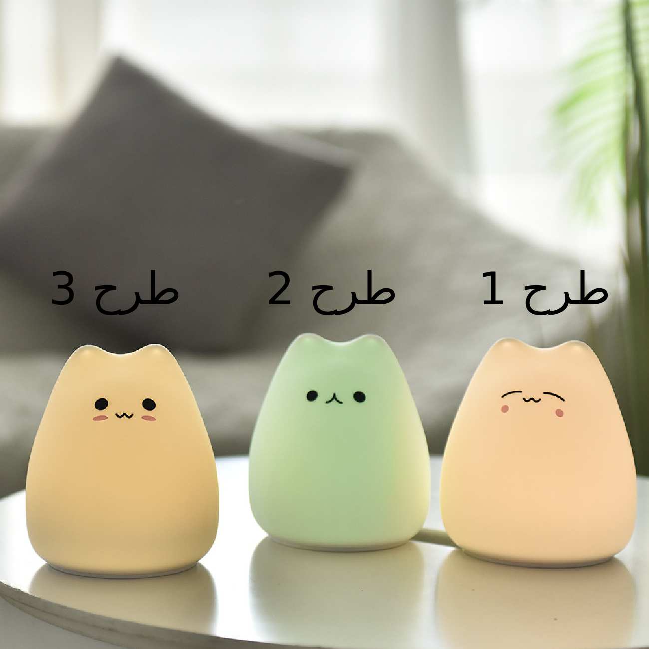 چراغ خواب رومیزی فانتزی طرح گربه LJC-124