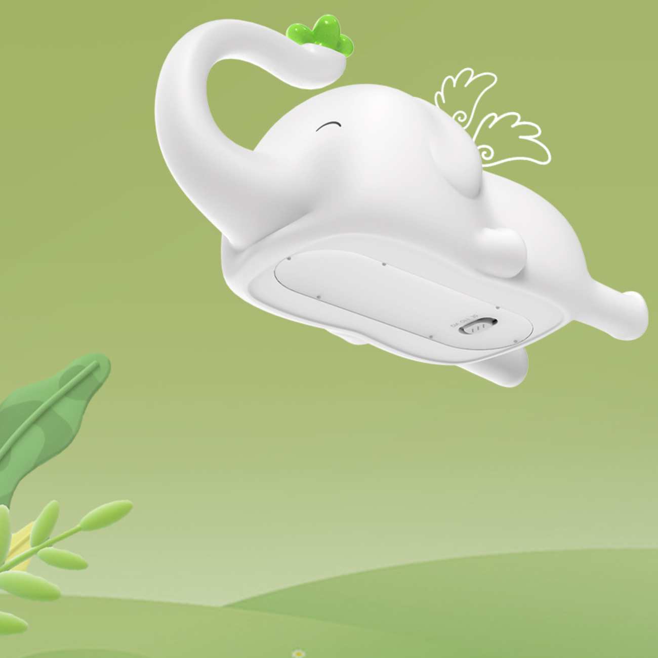 چراغ خواب رومیزی فانتزی شارژی فیل پرنده D5