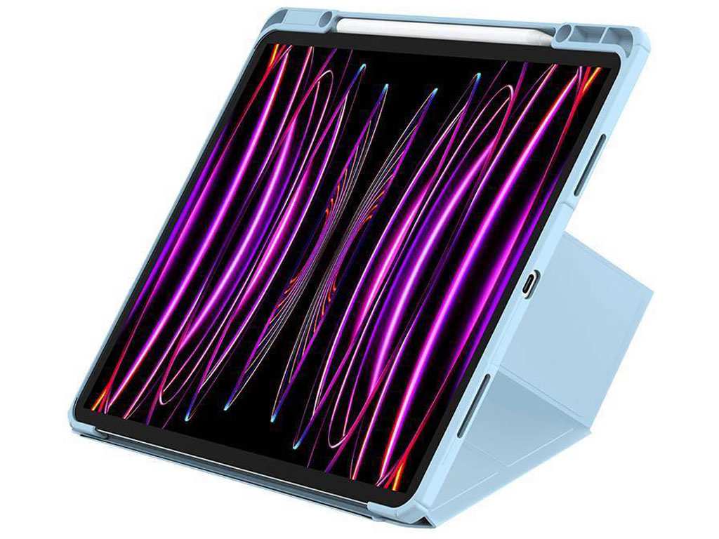 کاور کلاسوری آیپد پرو 12.9 اینچ همراه با جای قلم بیسوس Baseus Minimalist Series Protective Case for Ipad iPad Pro 12.9 (2018/2020/2021/2022) P40112502111