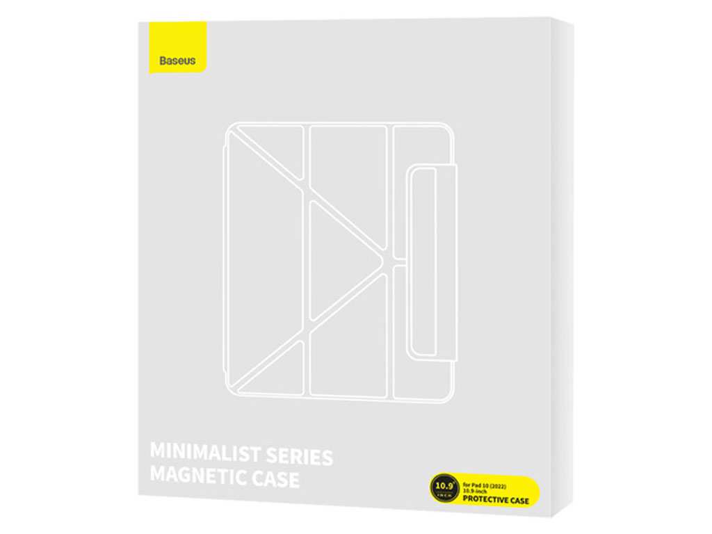 کاور مگنتی آیپد 10 اینچ 2022 همراه با جای قلم بیسوس Baseus Minimalist Series Magnetic Case Ipad 10 2022 ARJS040301