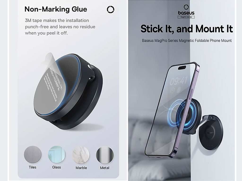 هولدر گوشی موبایل مغناطیسی رومیزی بیسوس BS-HP016 B10564101121-00