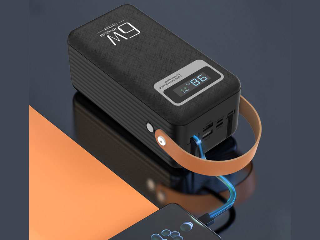 پاوربانک 60000 یو اس بی، تایپ سی و لایتنینگ 22.5 وات ارلدام EARLDOM EET-PD16 Power Bank 60000mAh