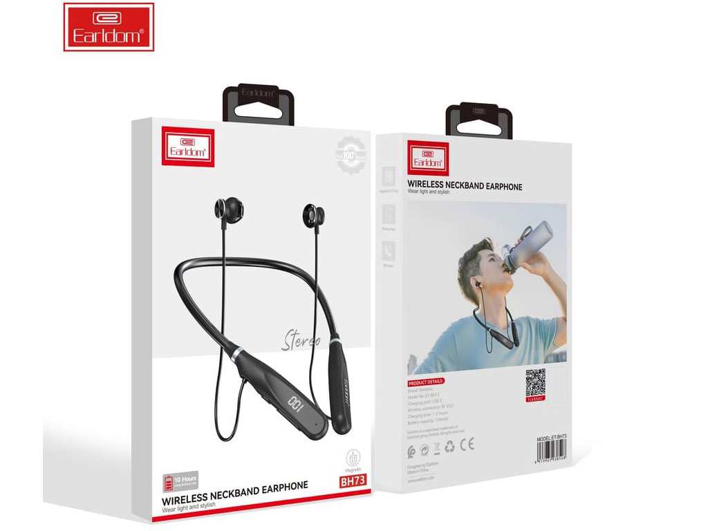 هندزفری گردنی بلوتوثی ارلدام Earldom ET-BH73 Sport Bluetooth in-ear headphones