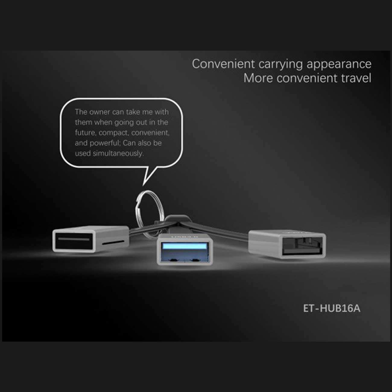 مبدل اوتیجی و رمریدر سه سر ارلدام ET-HUB16A