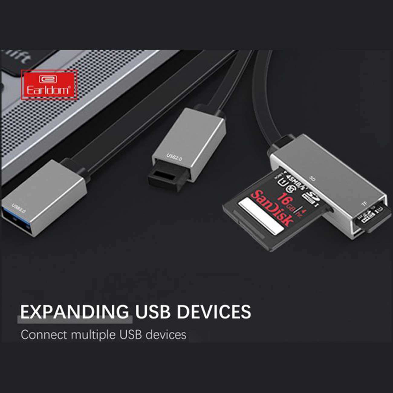 مبدل اوتیجی و رمریدر سه سر ارلدام ET-HUB16A