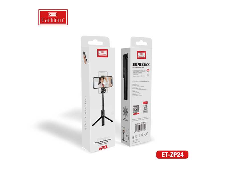 مونوپاد و سه پایه سلفی گوشی موبایل بلوتوثی ارلدام Earldom Live Broadcast Selfie Stick ET-ZP24
