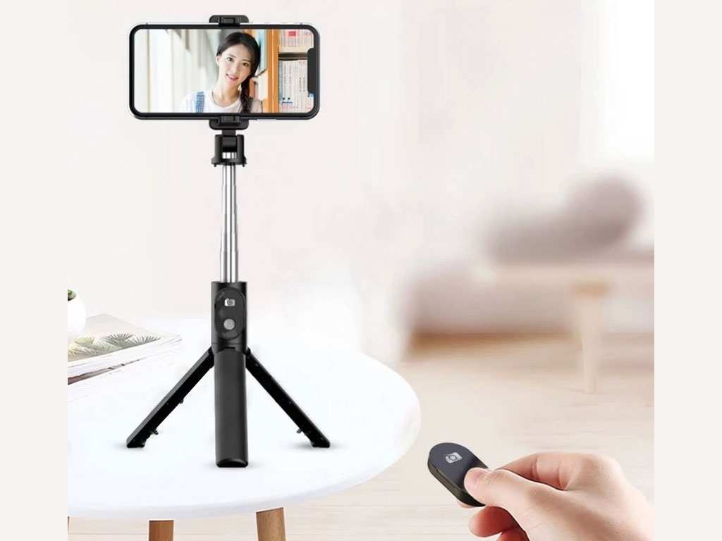 مونوپاد و سه پایه سلفی گوشی موبایل بلوتوثی دارای ریموت ارلدام Earldom Selfie stick ET-ZP23