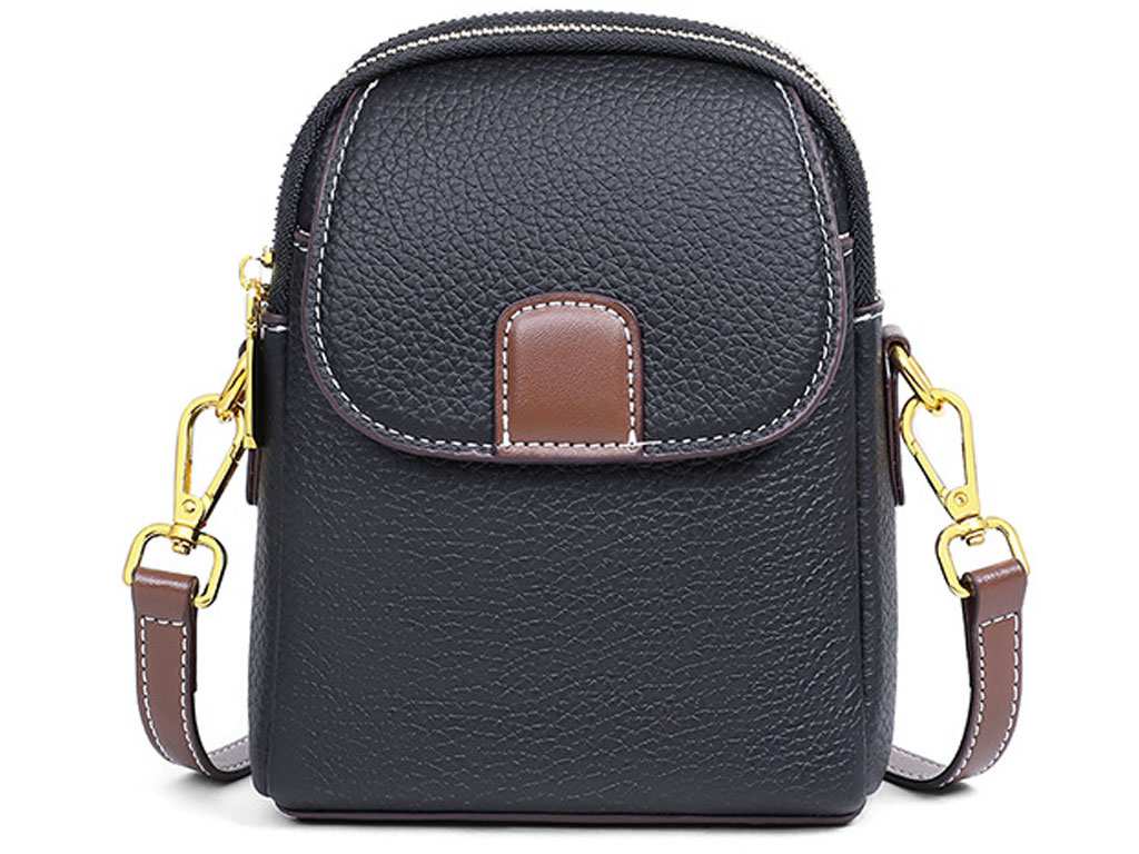 کیف دوشی و کراس بادی زنانه چرمی Mobile phone leather crossbody bag for women 2023 V90059