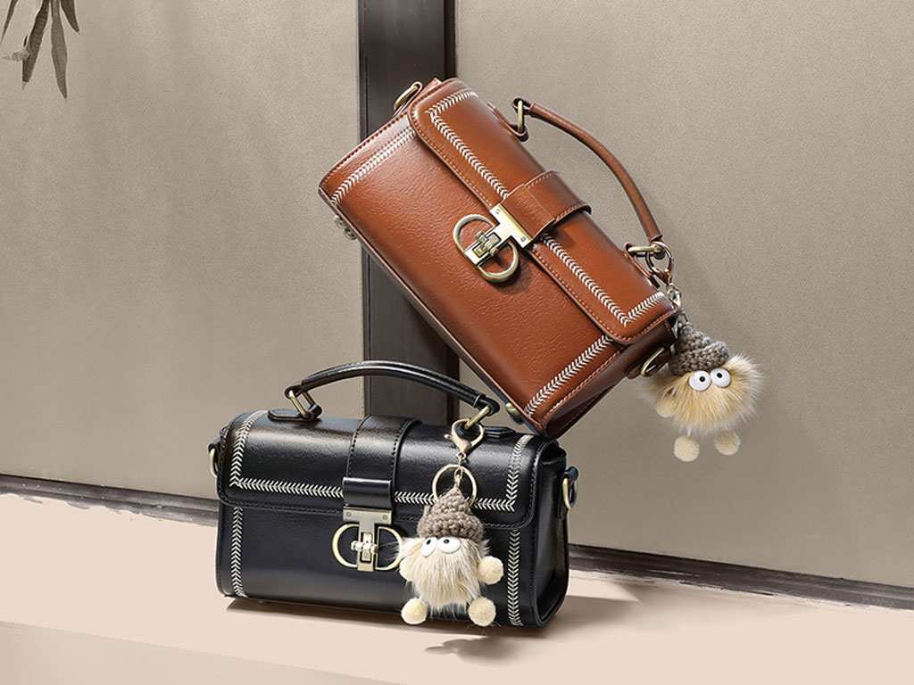 کیف دوشی چند منظوره زنانه چرم IOS/Aiguoshi new women's crossbody bags genuine leather V90532