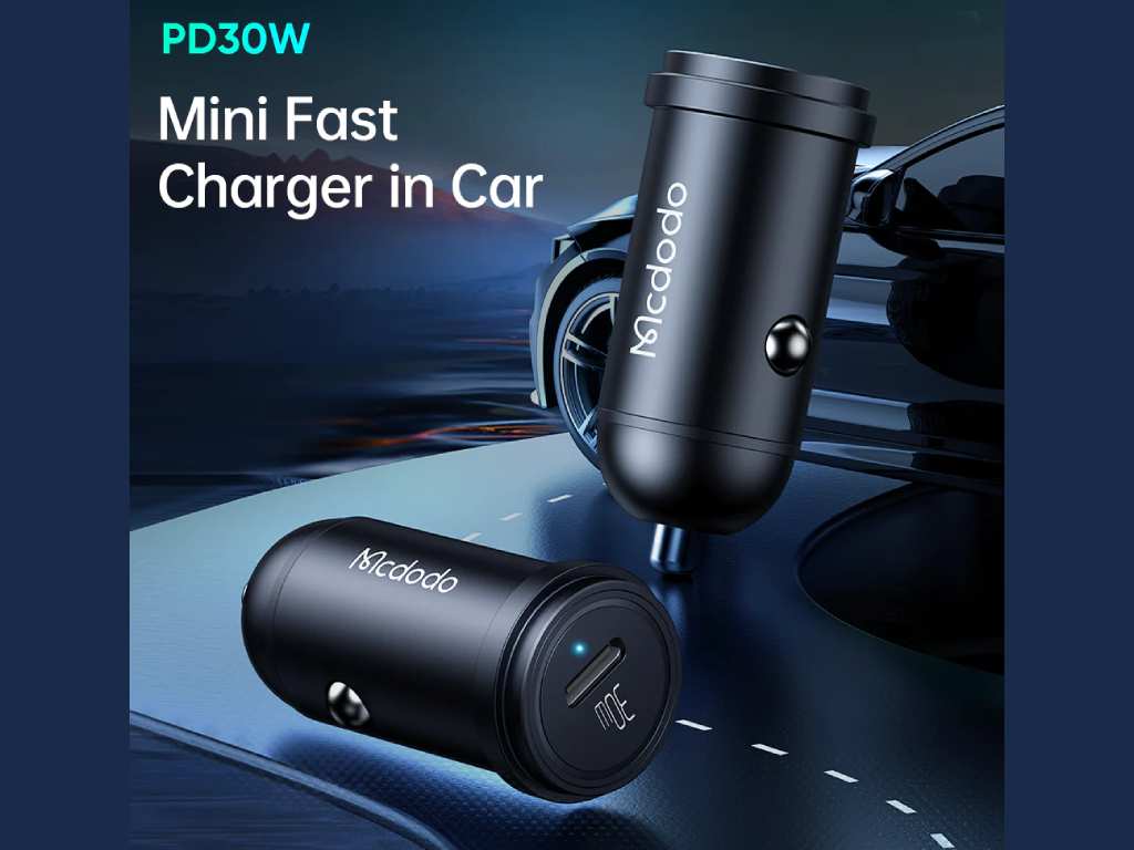 شارژر فندکی فست شارژ ماشین تایپ سی 30 وات مک دودو CC-7491