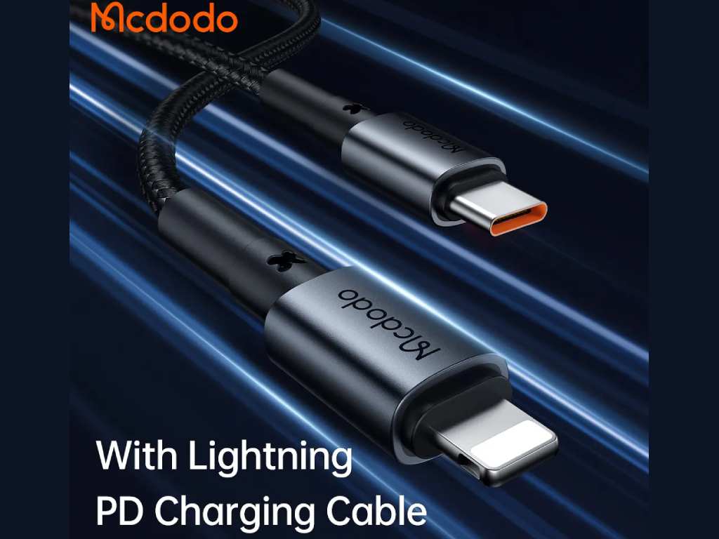 شارژر فندکی تایپ سی 30 وات همراه با کابل لایتنینگ مک دودو Mcdodo CC-7492 PD30W USB-C Fast Car Charger